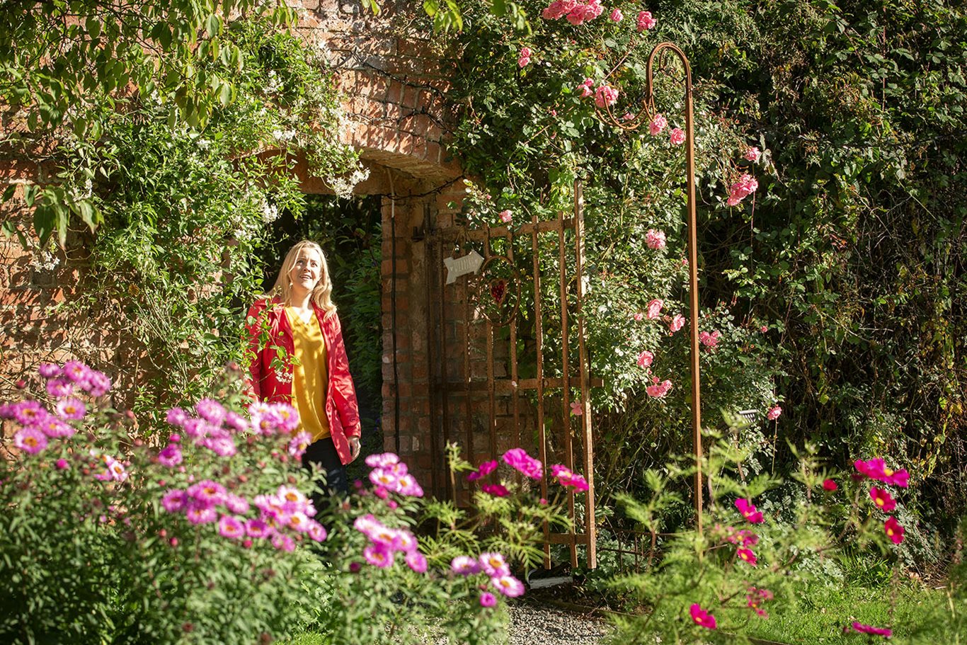 A woman in the gardens at Ballyscullion Park